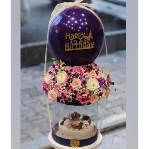 ارسال دسته گل برای ماهگرد نوزاد پسر 4628