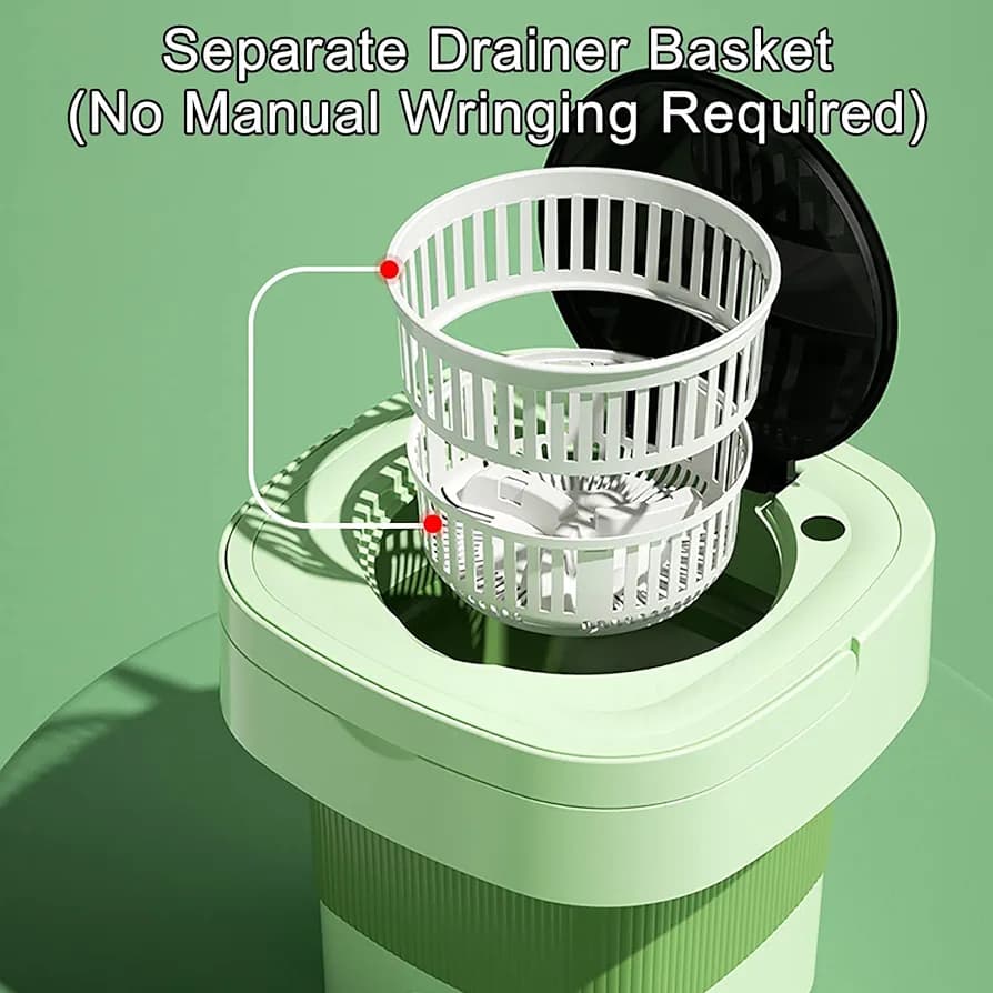 مینی لباسشویی مسافرتی تاشو -Folding washing machin — تصویر ۲