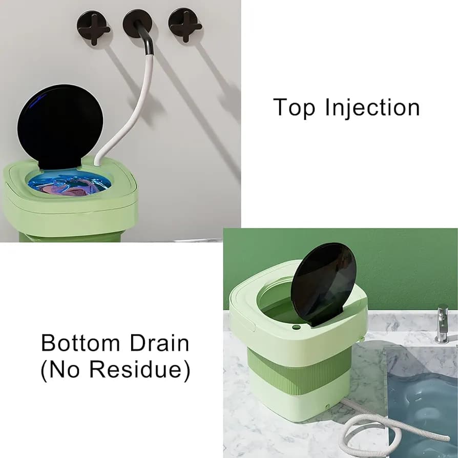 مینی لباسشویی مسافرتی تاشو -Folding washing machin — تصویر ۶