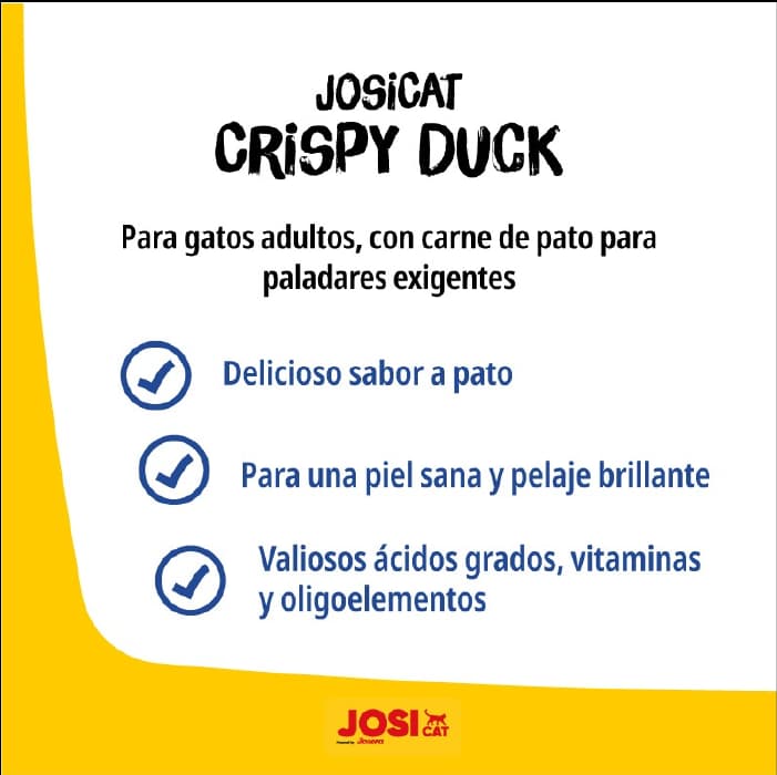 غذای خشک گربه بالغ جوسی کت طعم اردک وزن 10 کیلوگرم Josicat Duck — تصویر ۴