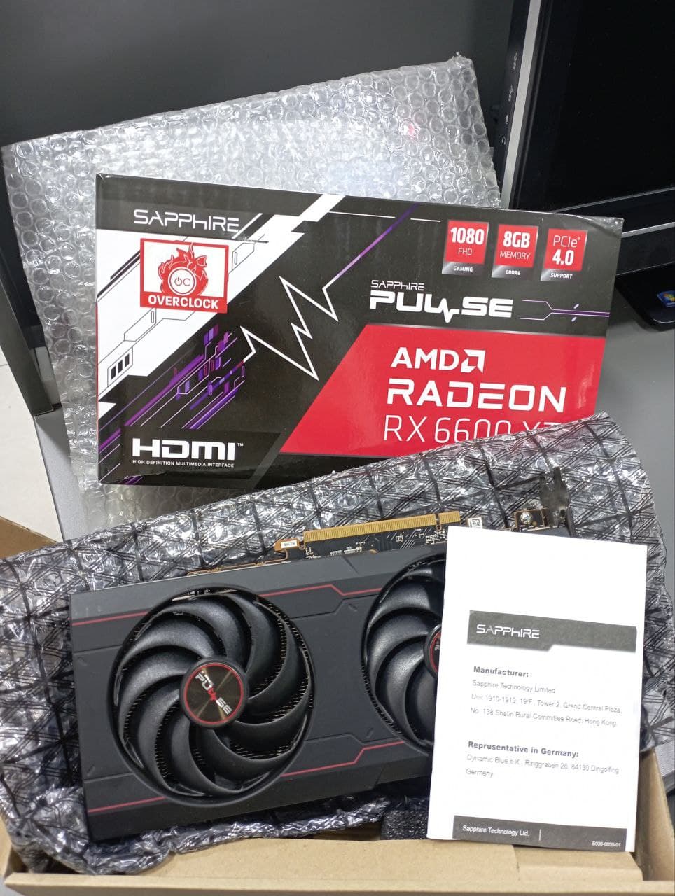 کارت گرافیک استوک سافایر PULSE AMD Radeon RX 6600 XT ظرفیت 8 گیگابایت — تصویر ۴
