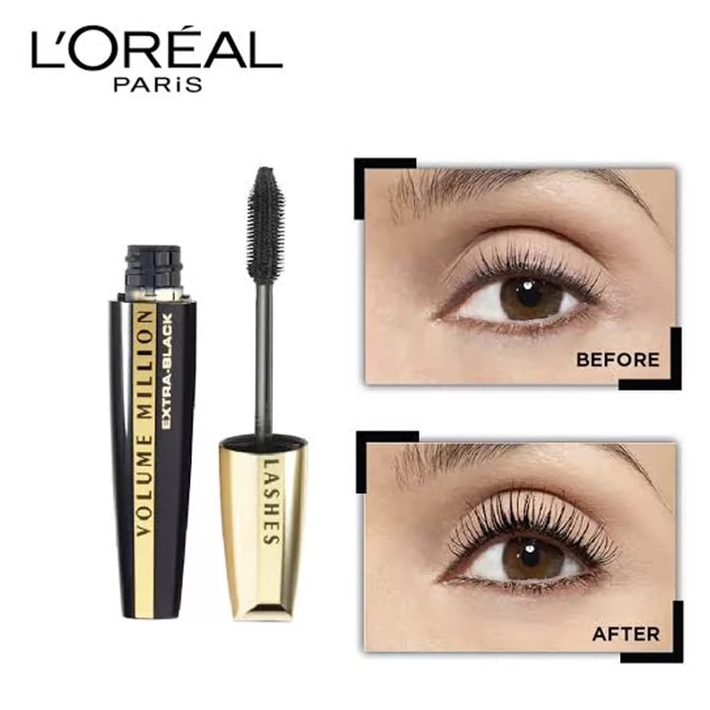 ریمل لورآل مدل VOLUME MILLION LASHES EXTRA-BLACK — تصویر ۵