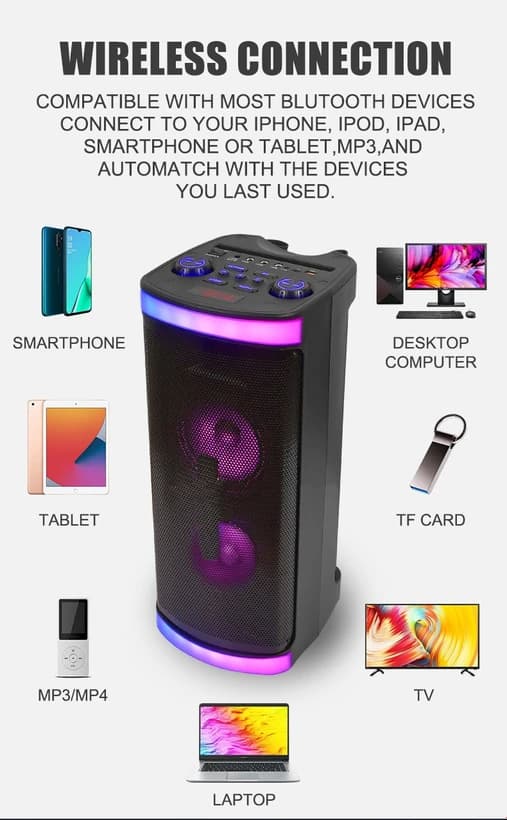 اسپیکر بلوتوثی مدل mx 6006 — تصویر ۲