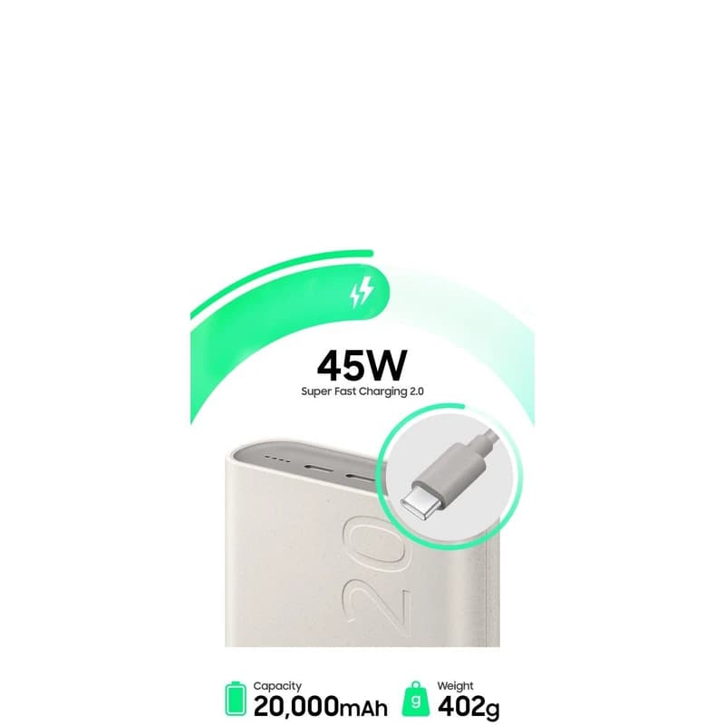 پاوربانک 20000 میلی آمپر سامسونگ مدل EP-P4520XUEGE — تصویر ۵