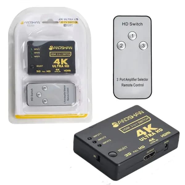 سوییچ 1 به 3 ANOSHAN 822 HDMI — تصویر ۴