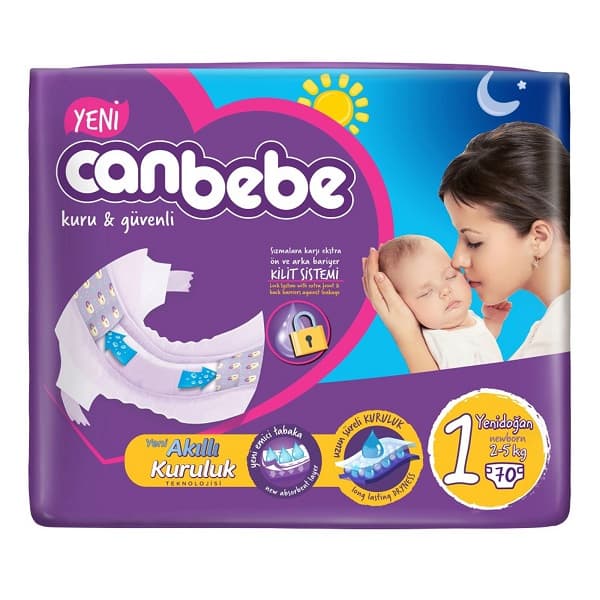 پوشک نوزاد Canbebe سایز 1