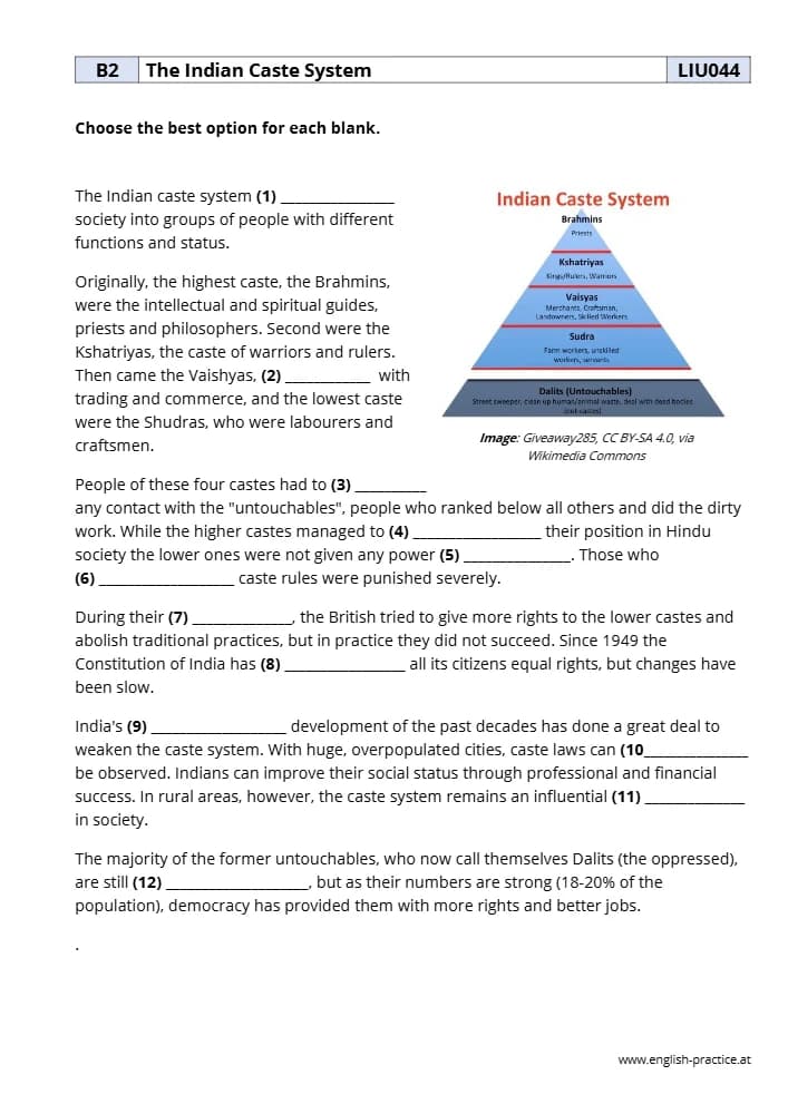 کتاب Indian Caste System (نظام کاستی هند) نسخه انگلیسی PDF |