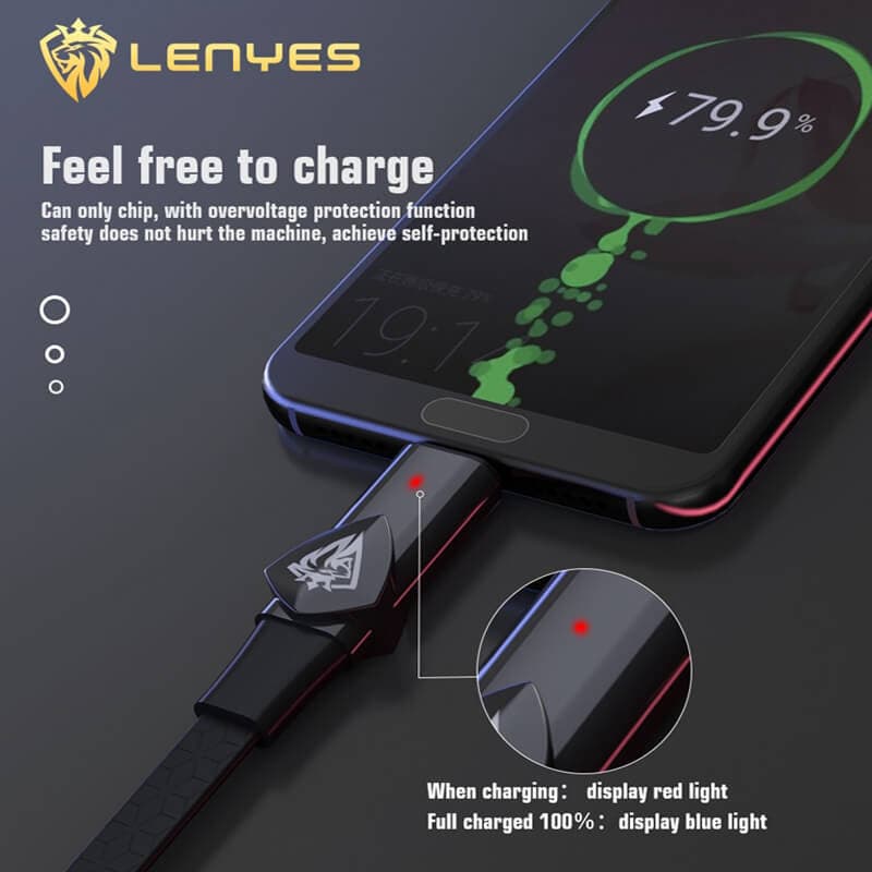 کابل شارژ میکرو LENYES LC907V — تصویر ۵