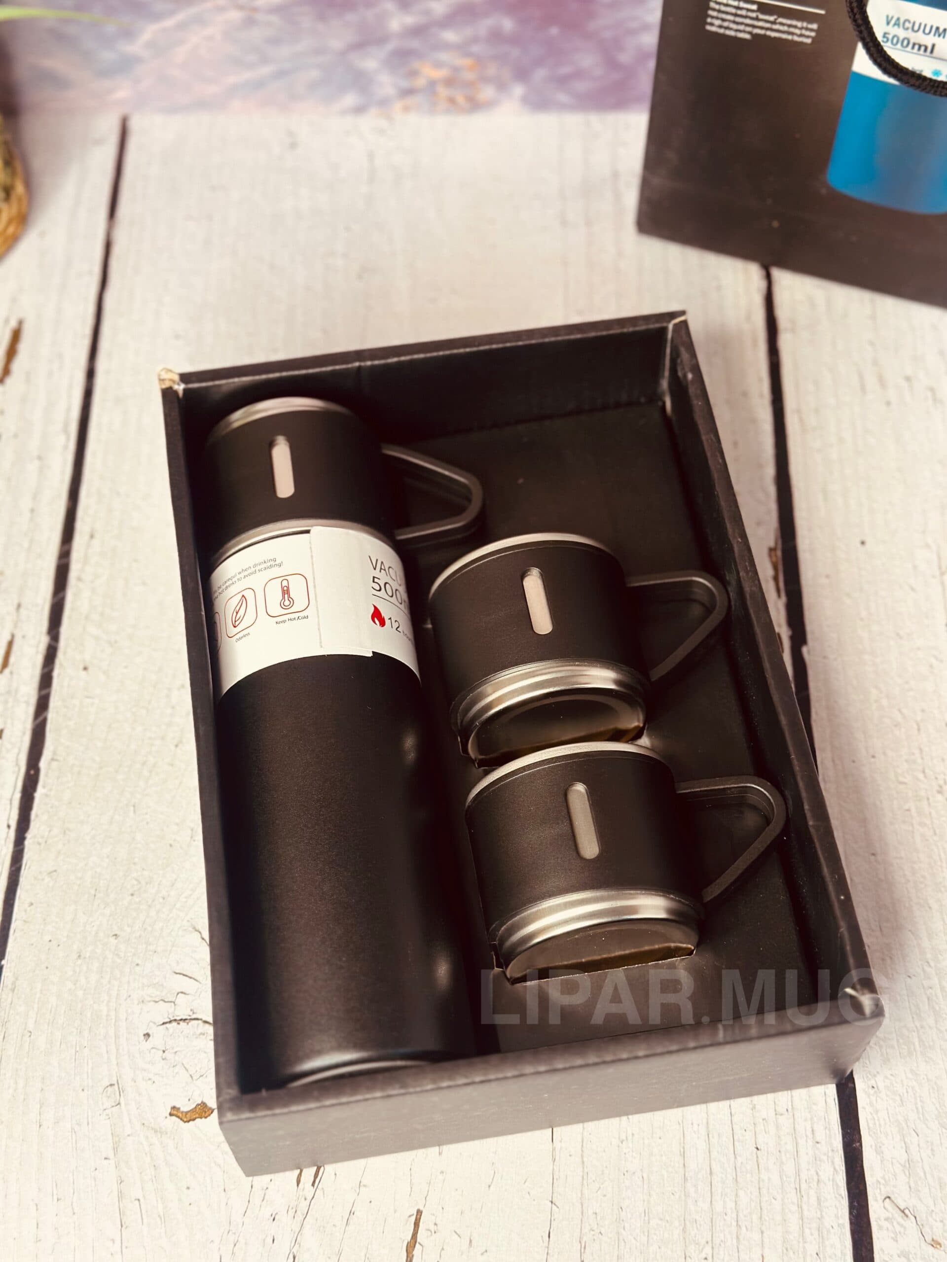 ست فلاسک 3 فنجان جعبه بزرگ کیفیت + کد 3490 — تصویر ۶