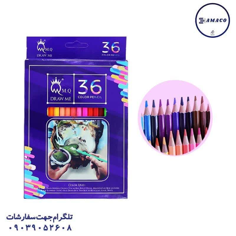 ام کیو – مداد رنگی 36 مقوا