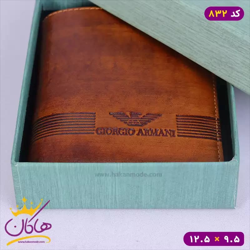 کیف پول جیبی چرم جورجیو آرمانی 832/2 — تصویر ۸