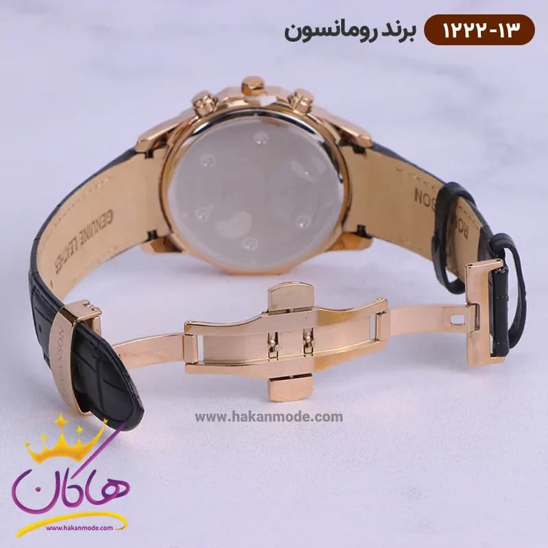 ساعت رومانسون مردانه بند چرمی 1222/13 — تصویر ۲