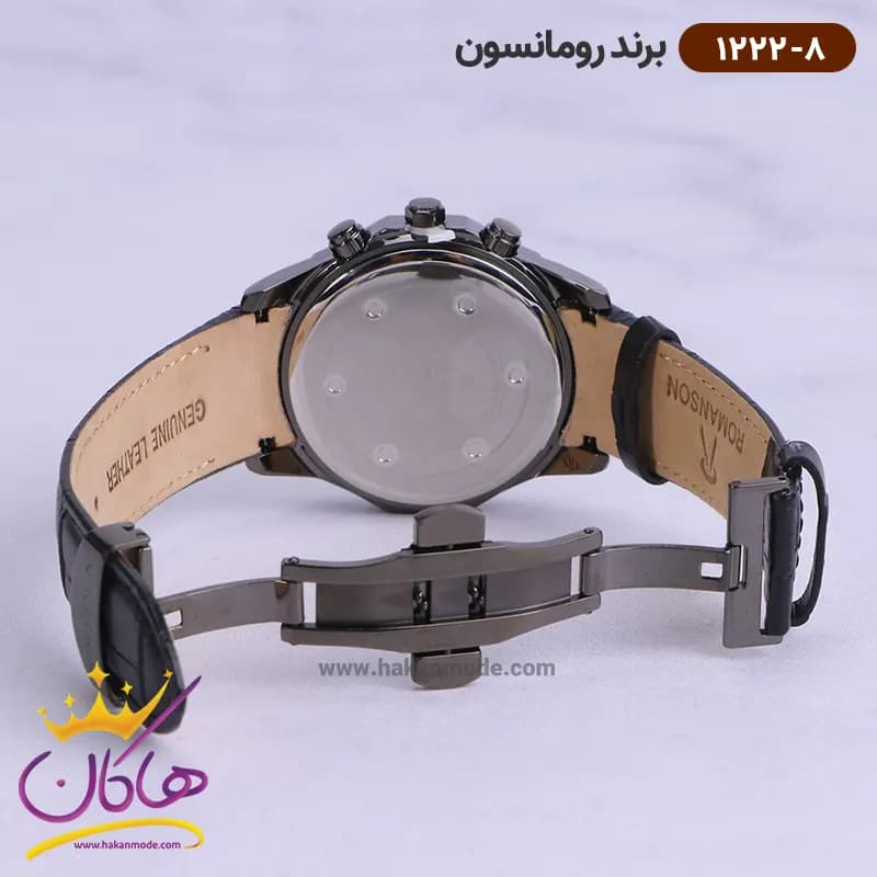 ساعت رومانسون مردانه بند چرمی 1222/8 — تصویر ۲