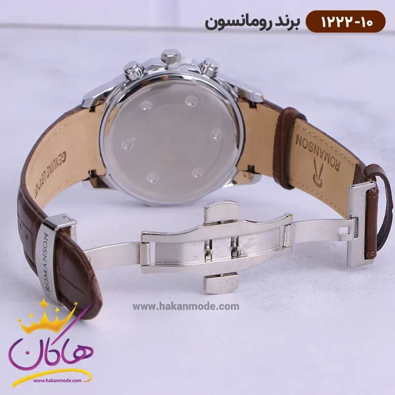 ساعت رومانسون مردانه بند چرمی 1222/10 — تصویر ۲