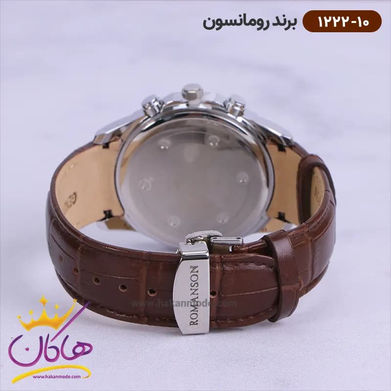 ساعت رومانسون مردانه بند چرمی 1222/10 — تصویر ۳