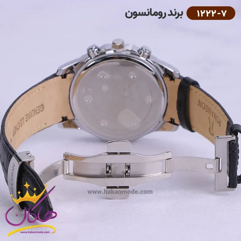 ساعت رومانسون مردانه بند چرمی 1222/7 — تصویر ۲