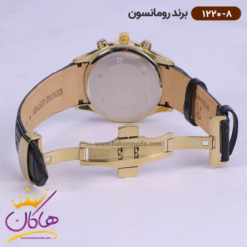 ساعت رومانسون مردانه بند چرمی 1220/8 — تصویر ۳
