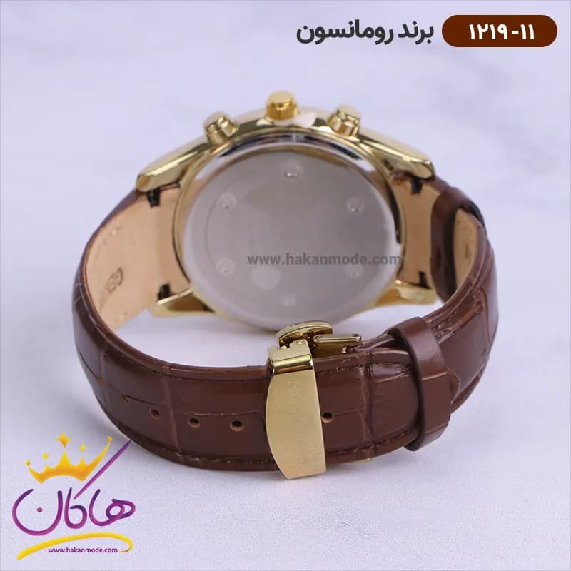 ساعت رومانسون مردانه بند چرمی 1220/10 — تصویر ۳