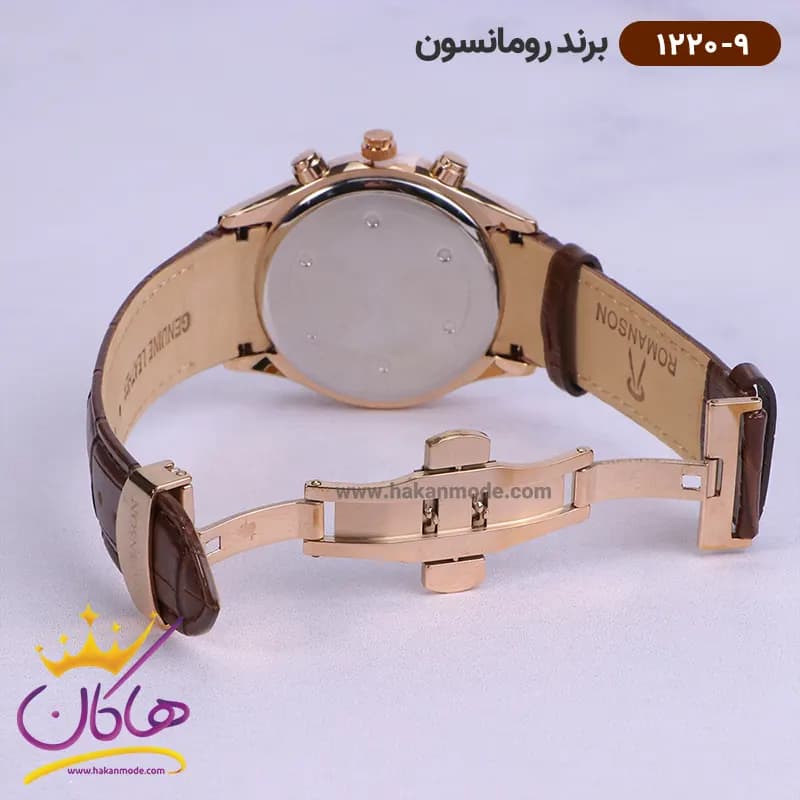 ساعت رومانسون مردانه بند چرمی 1220/9 — تصویر ۲