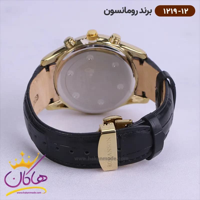 ساعت رومانسون مردانه بند چرمی 1219/12 — تصویر ۳