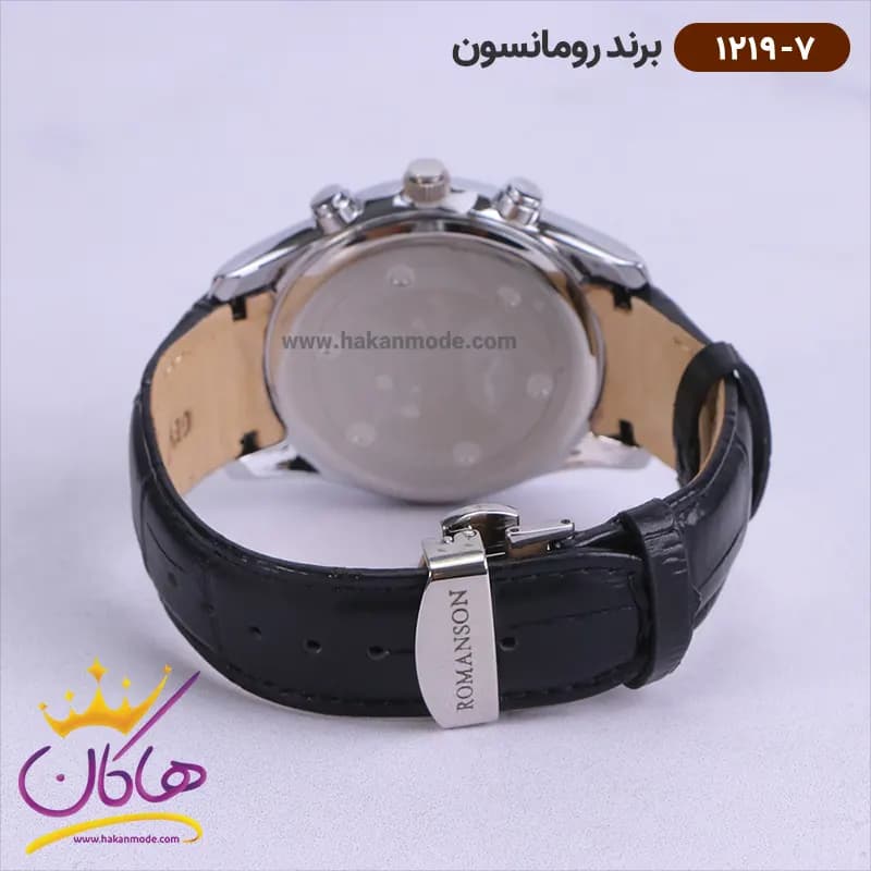 ساعت رومانسون مردانه بند چرمی 1219/7 — تصویر ۳