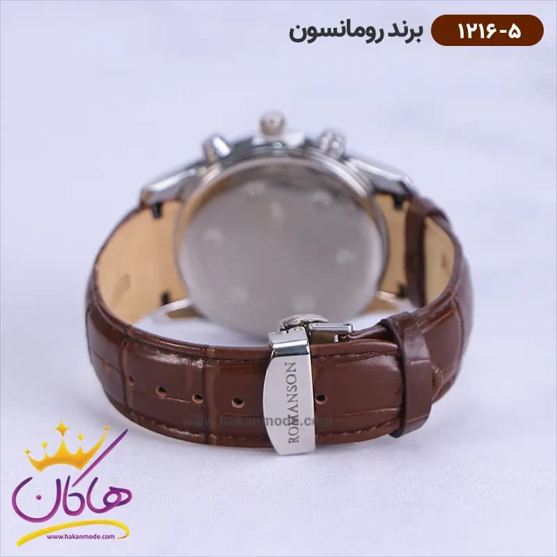ساعت رومانسون مردانه بند چرمی 1216/5 — تصویر ۳