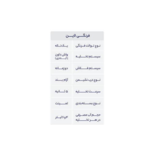 توالت فرنگی بیده دار تیپ a پلاس رسی مدل مدل لاین — تصویر ۳