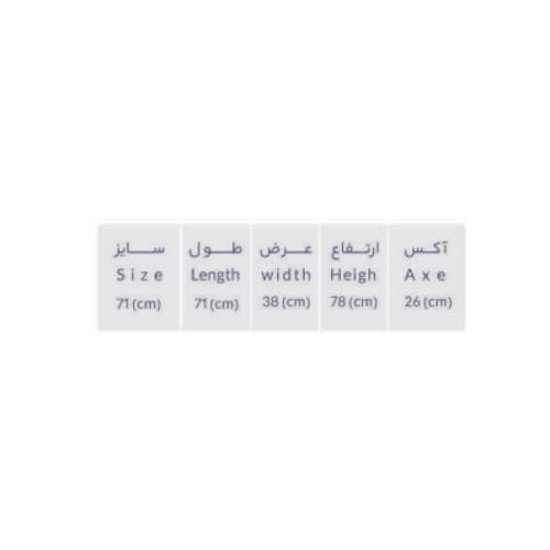 توالت فرنگی بیده دار تیپ a پلاس رسی مدل لاریسا — تصویر ۳