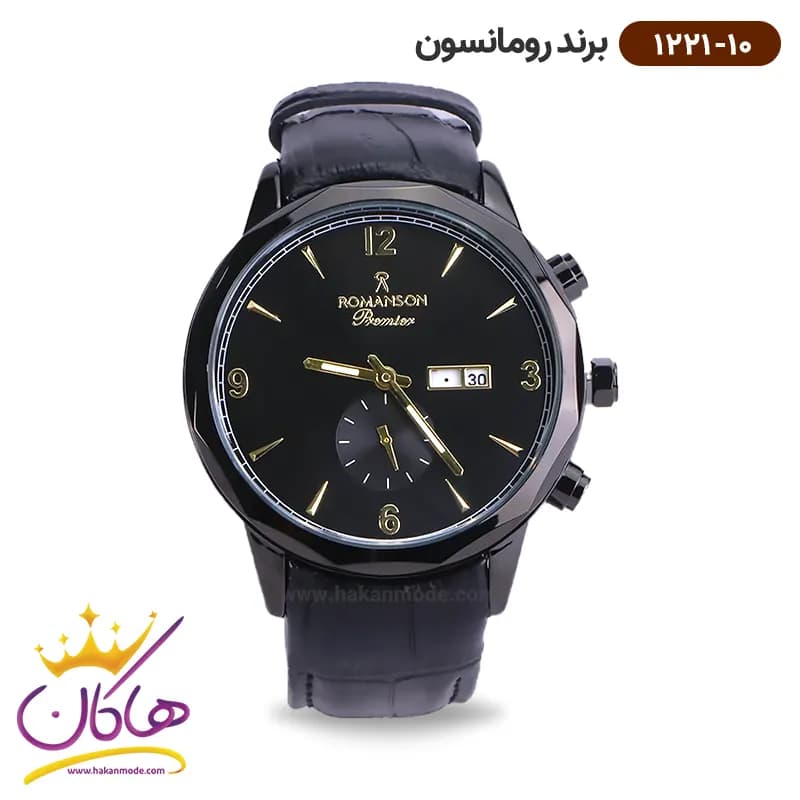 ساعت رومانسون مردانه بند چرمی 1221/10