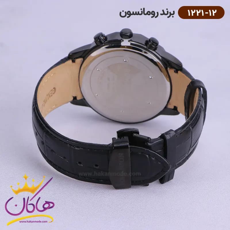 ساعت رومانسون مردانه بند چرمی 1221/12 — تصویر ۵