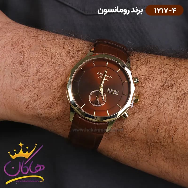 ساعت رومانسون مردانه بند چرمی 1217/4 — تصویر ۲