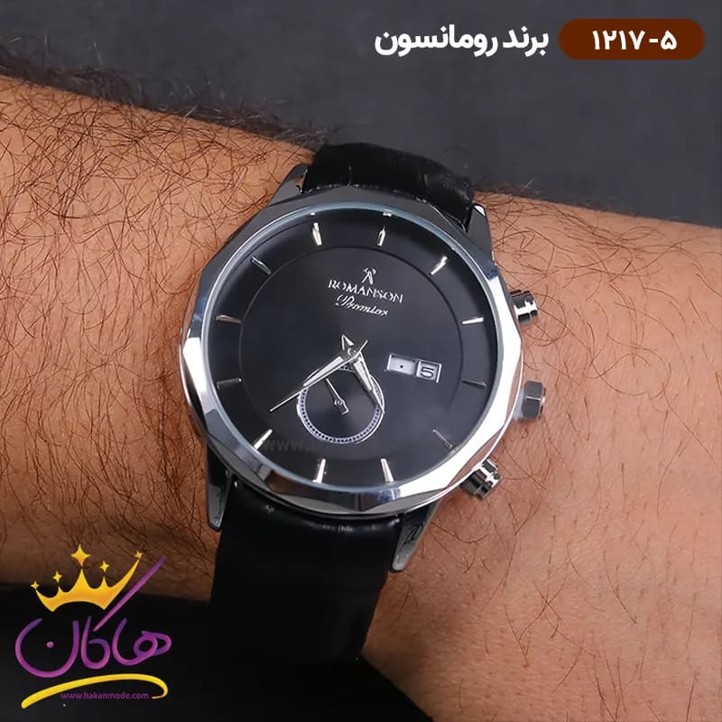 ساعت رومانسون مردانه بند چرمی 1217/5 — تصویر ۲
