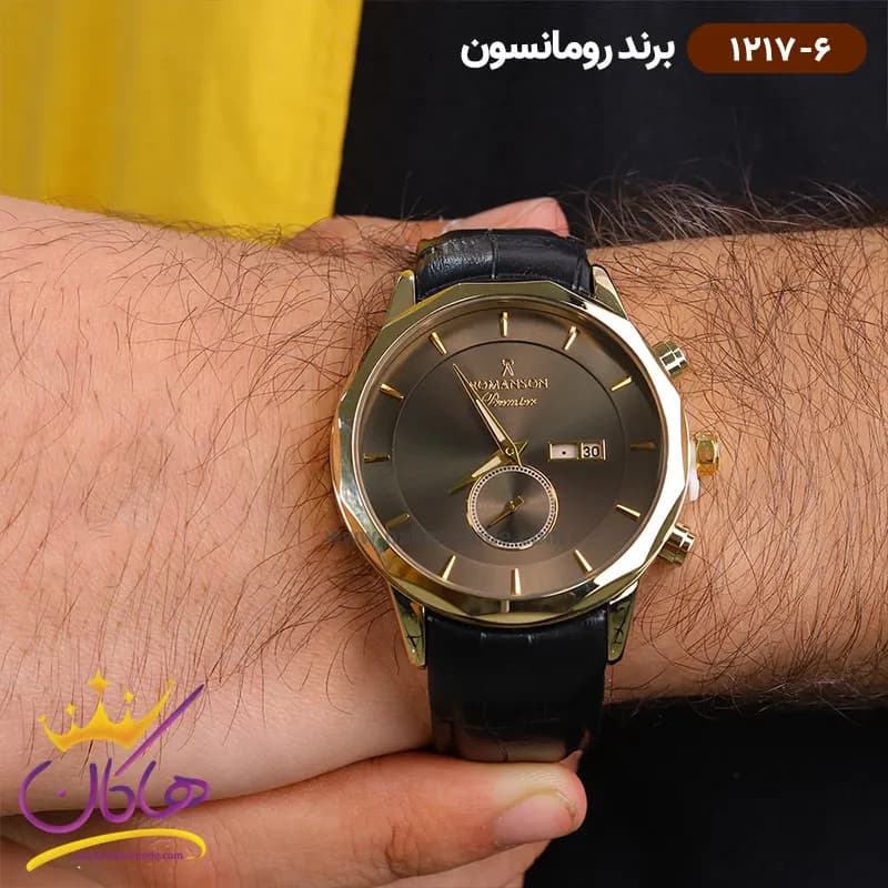 ساعت رومانسون مردانه بند چرمی 1217/6 — تصویر ۲