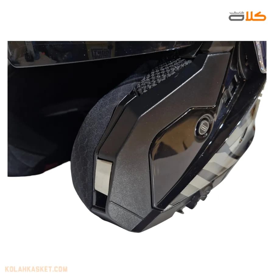 کلاه کاسکت فک متحرک TOP+ مدل 809 طوسی براق — تصویر ۶