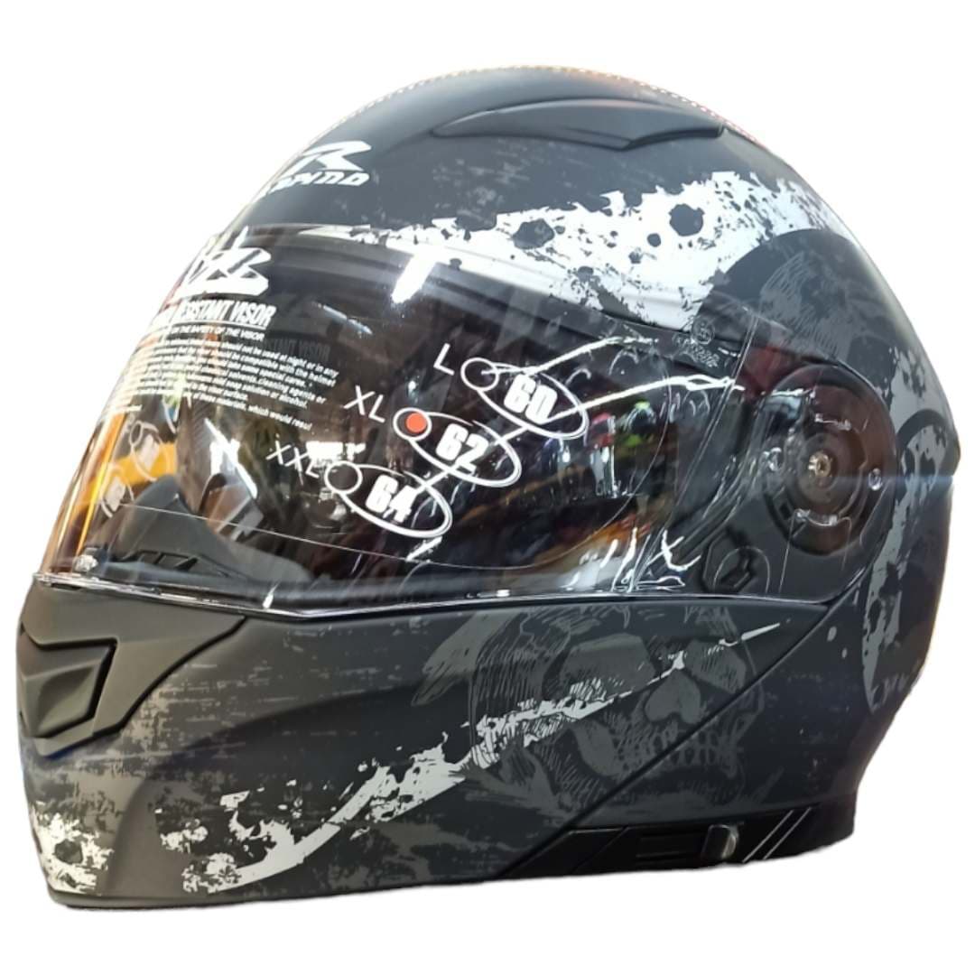 کلاه کاسکت بلوتوث دار راپیدو فک متحرک 950 BLK-Z BON — تصویر ۳