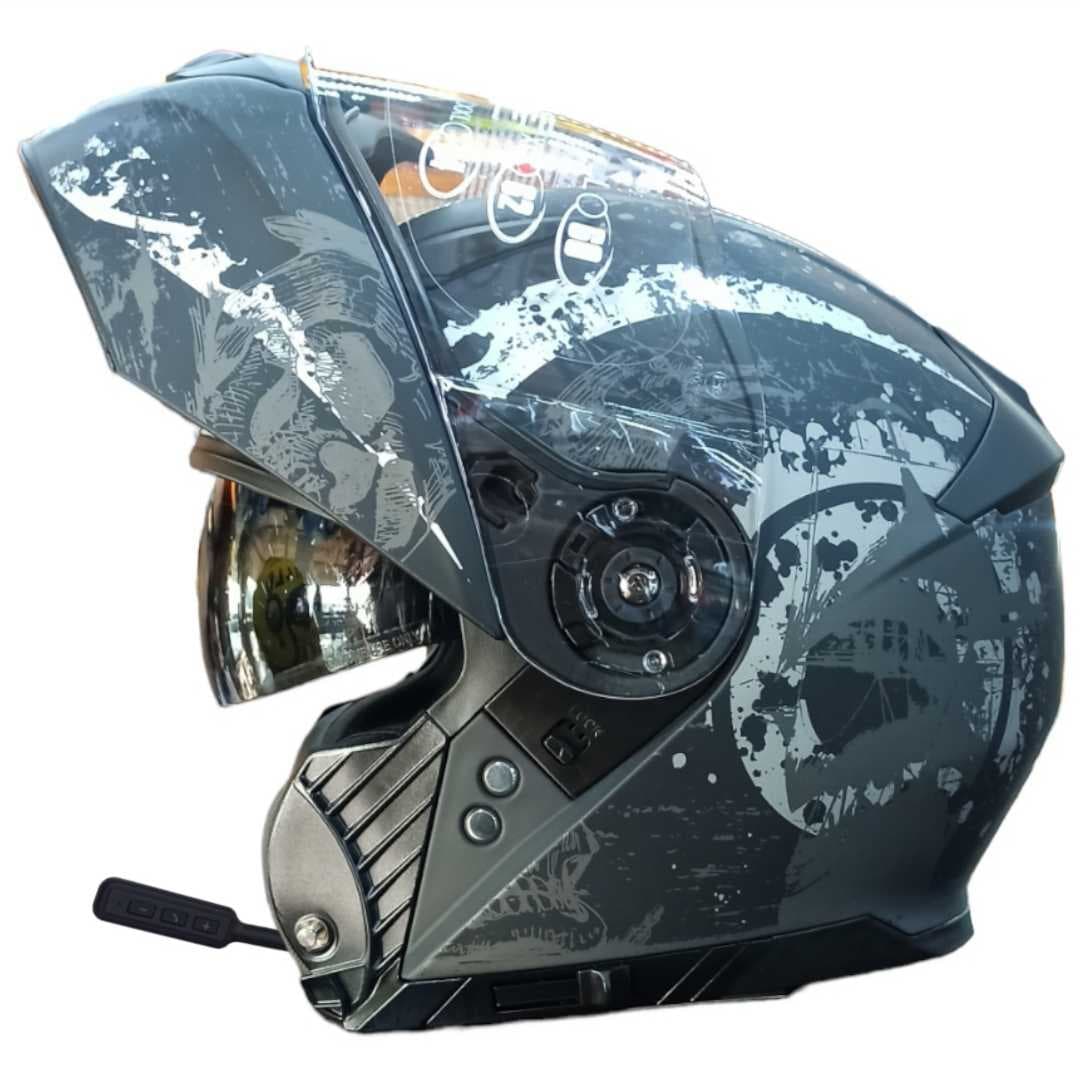 کلاه کاسکت بلوتوث دار راپیدو فک متحرک 950 BLK-Z BON — تصویر ۲