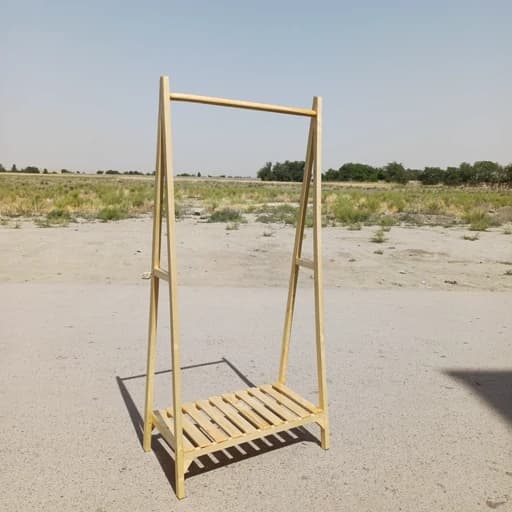 رگال چوبی یک طبقه ساده طول 70 مبلمان اورلین مدل 974020