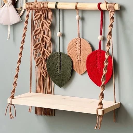 شلف چوبی و دیوارکوب برگ مبلمان اورلین مدل 965340