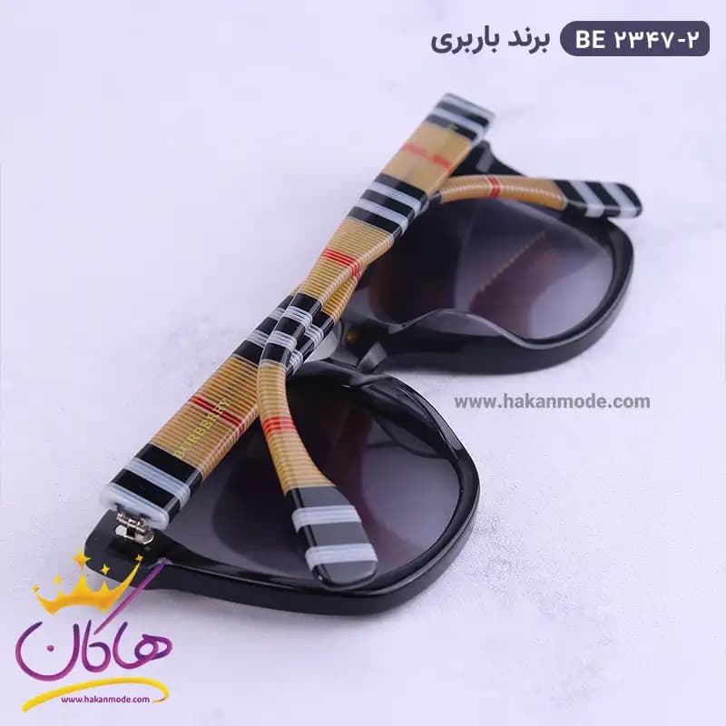 عینک آفتابی باربری زنانه مشکی BE2347/2 — تصویر ۷