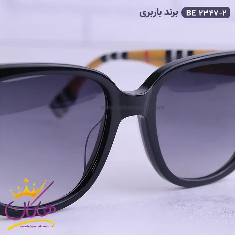عینک آفتابی باربری زنانه مشکی BE2347/2 — تصویر ۳