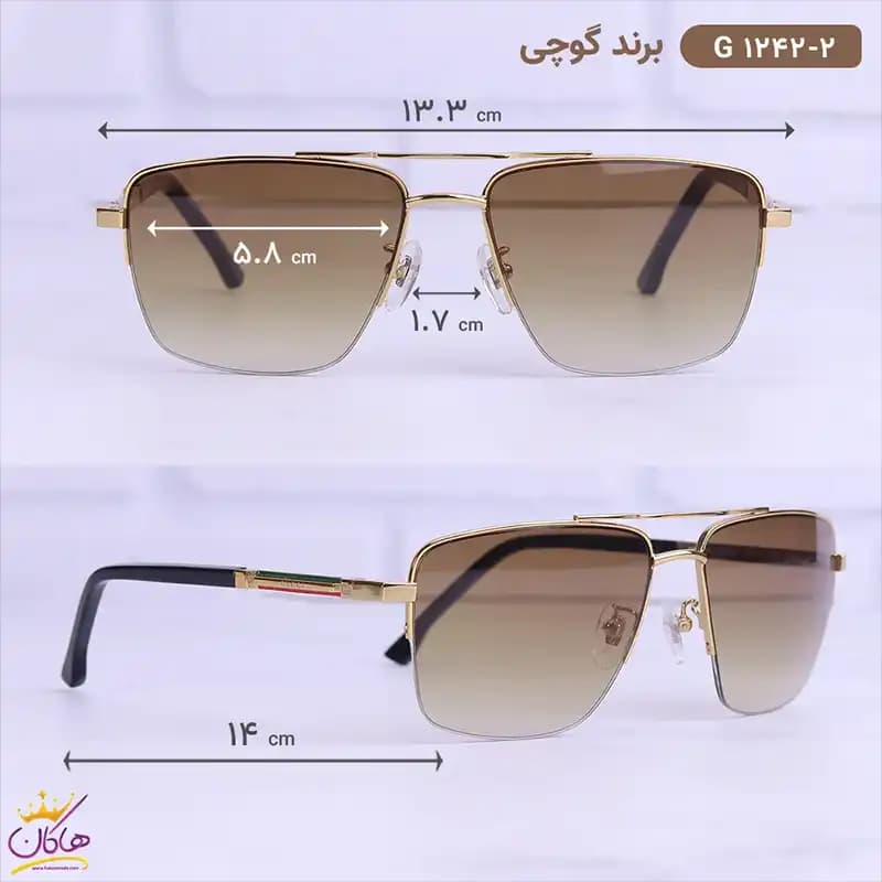 عینک آفتابی گوچی زنانه GG1242/3 — تصویر ۱۰
