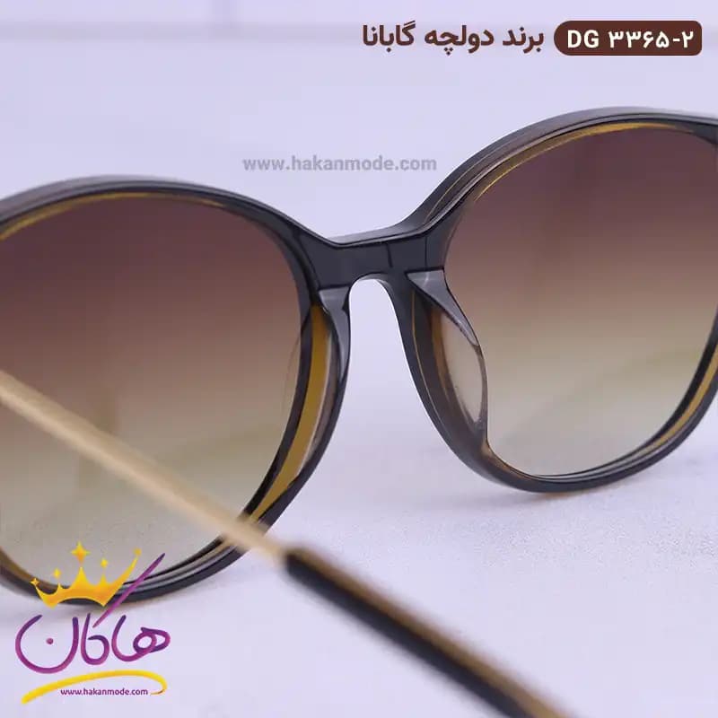 عینک آفتابی دی اند جی زنانه قهوه ای DG3365 — تصویر ۴