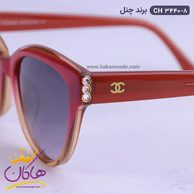 عینک آفتابی چنل زنانه طرح گربه ای ch3440 — تصویر ۶
