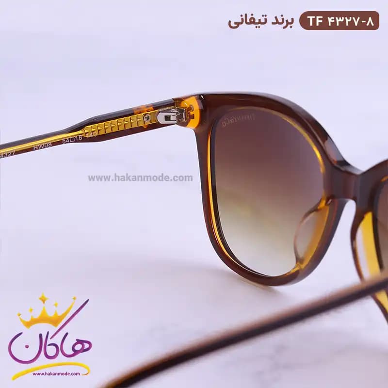 عینک آفتابی تیفانی زنانه قهوه ای TF4327 — تصویر ۳