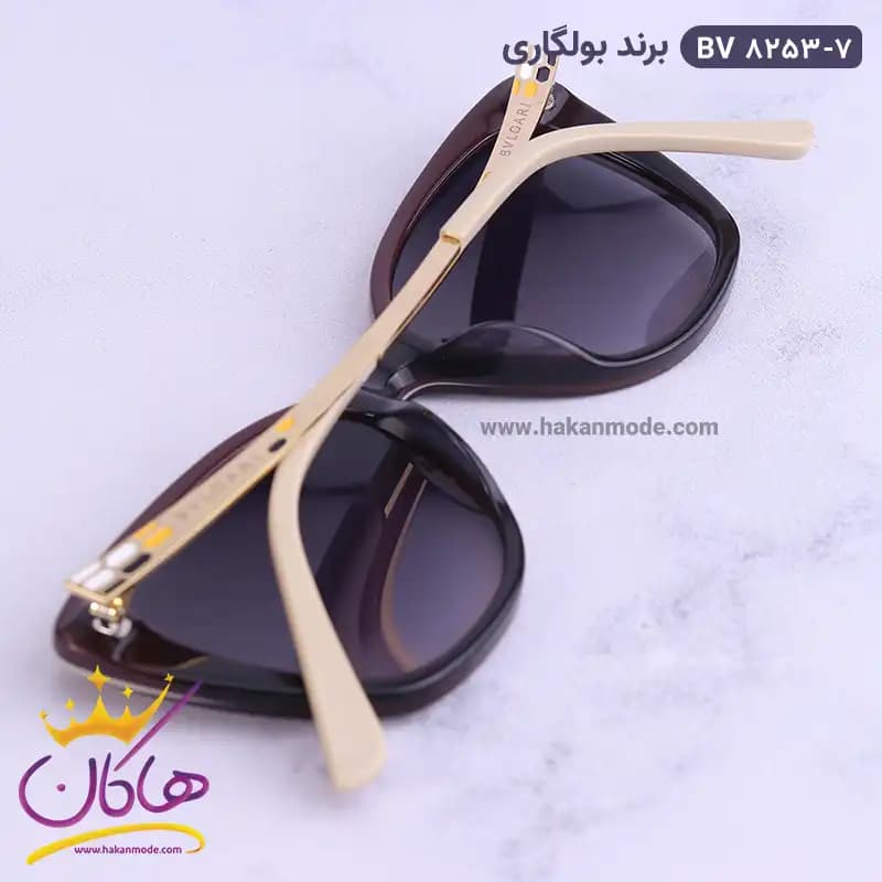 عینک آفتابی بولگاری زنانه گربه ای دودی BV8253/7 — تصویر ۷