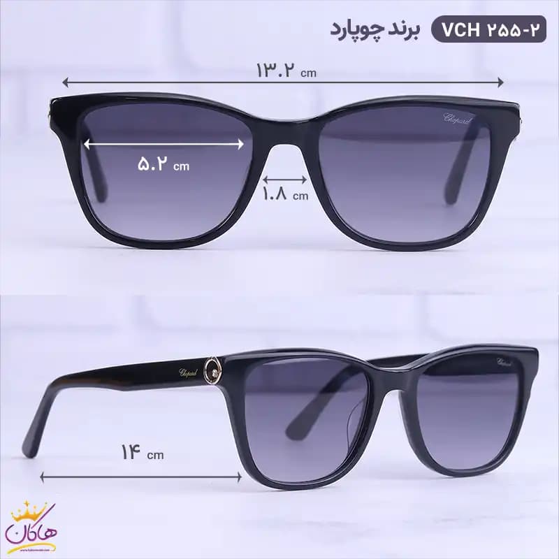 عینک آفتابی شوپارد مردانه ویفرر مشکی VCH255 — تصویر ۲