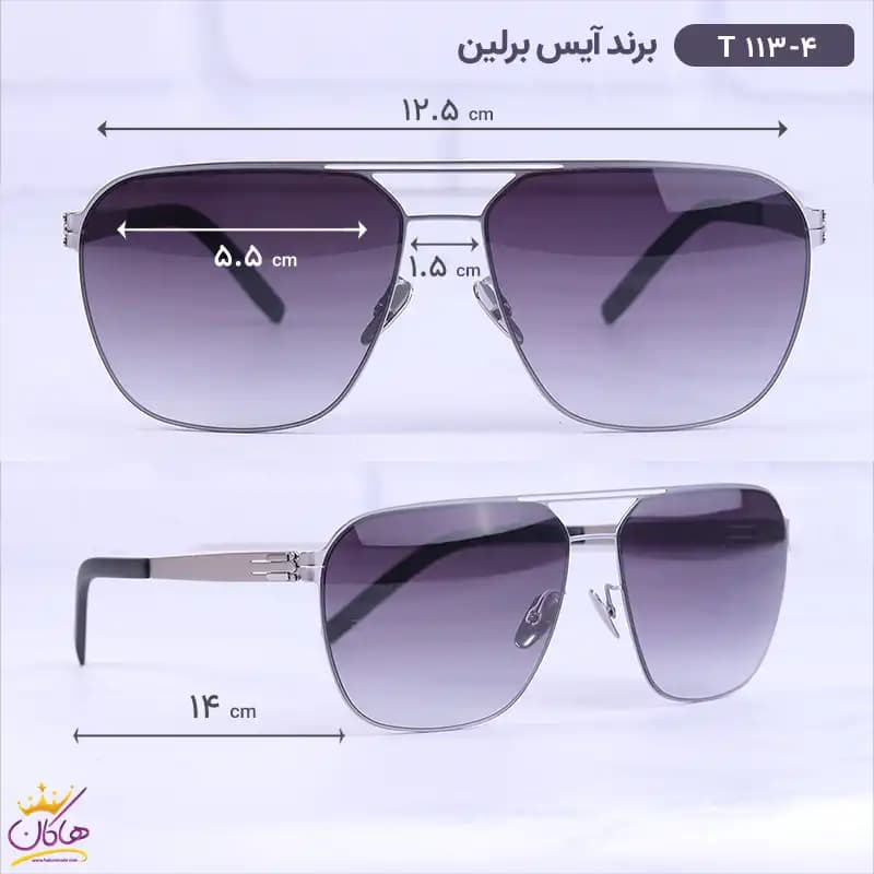 عینک آفتابی آیس برلین مردانه مشکی T113/4 — تصویر ۲