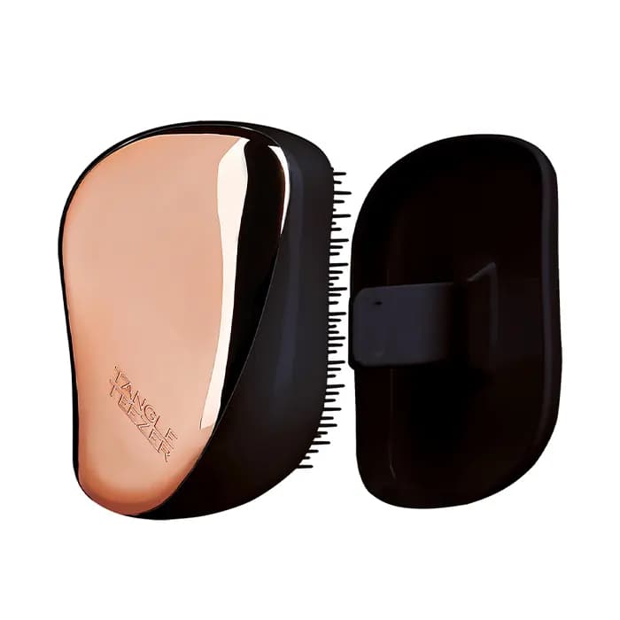 برس مو تنگل تیزر مدل کامپکت رنگ rose gold black — تصویر ۲