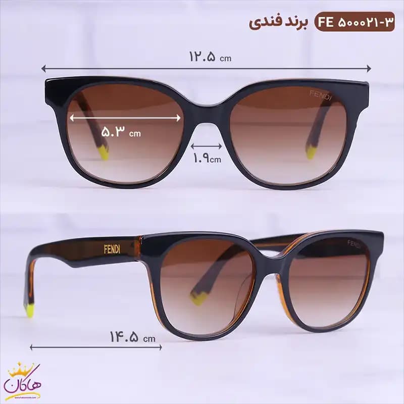 عینک آفتابی فندی زنانه FE500021/3 — تصویر ۲