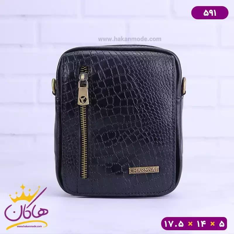 کیف دوشی چرم چرمسال کد 591 — تصویر ۳